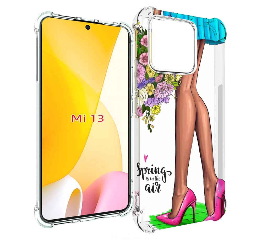 

Чехол MyPads Весна-в-воздухе женский для Xiaomi 13, Прозрачный, Tocco