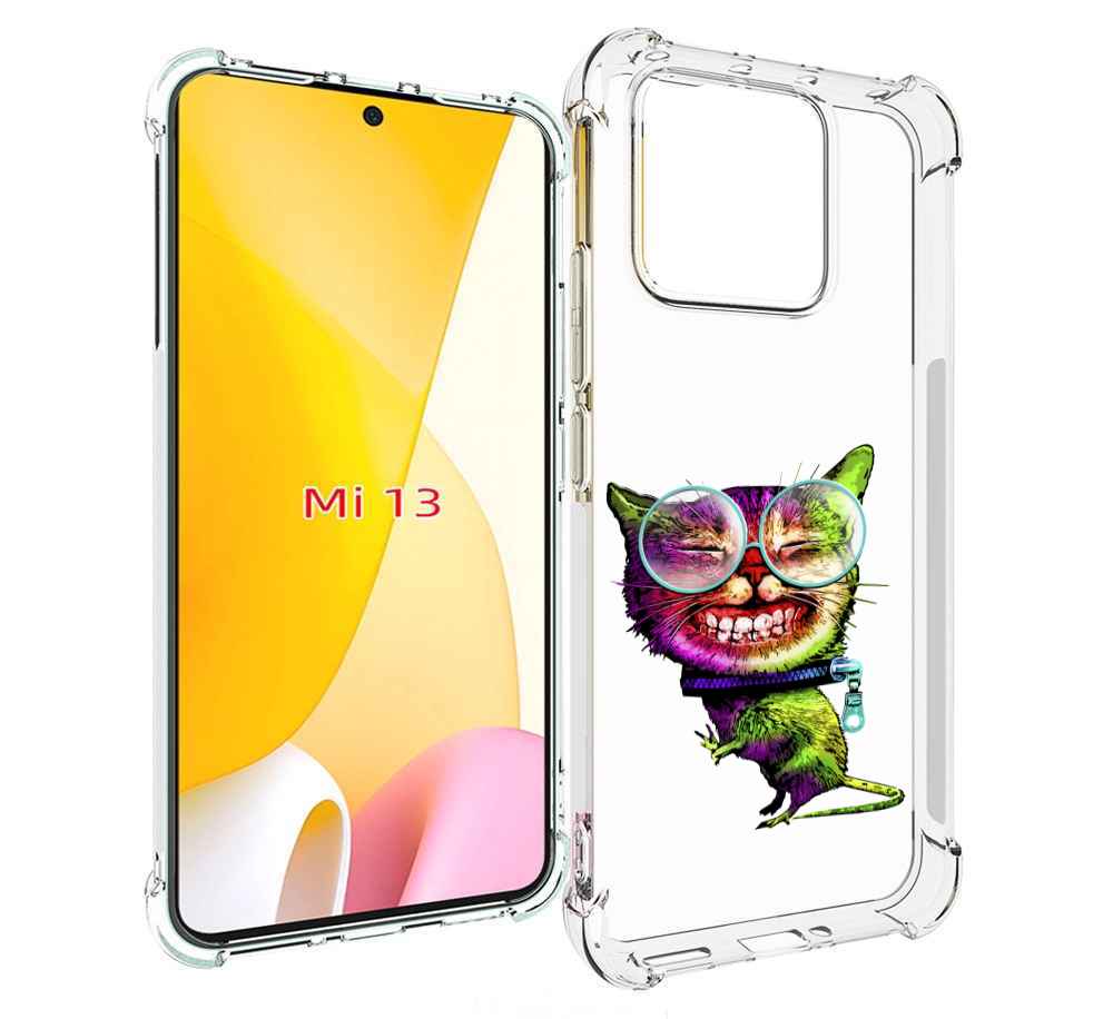 

Чехол MyPads Веселый кот для Xiaomi 13, Прозрачный, Tocco