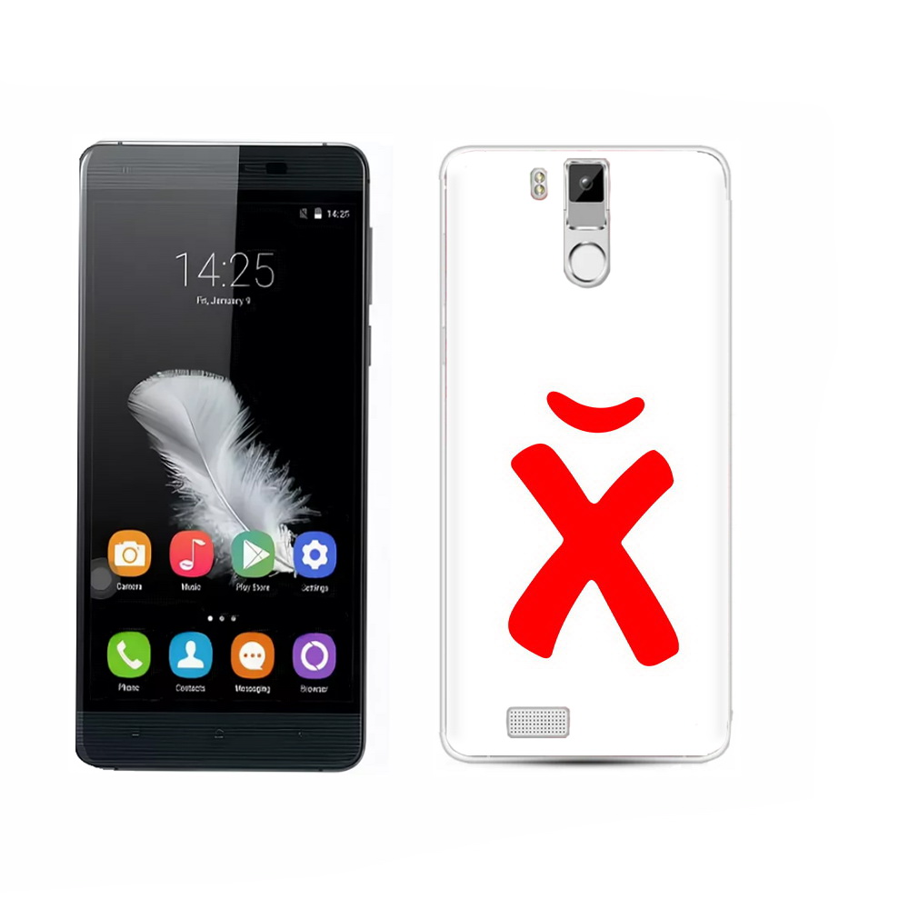

Чехол MyPads Tocco для Oukitel K6000 Pro абстракция буква х, Прозрачный, Tocco