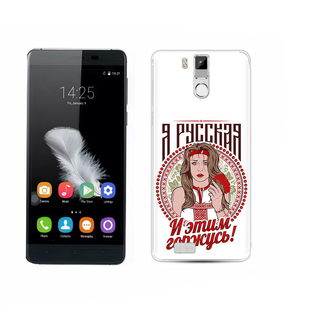 

Чехол MyPads Tocco для Oukitel K6000 Pro Я русская, Прозрачный, Tocco