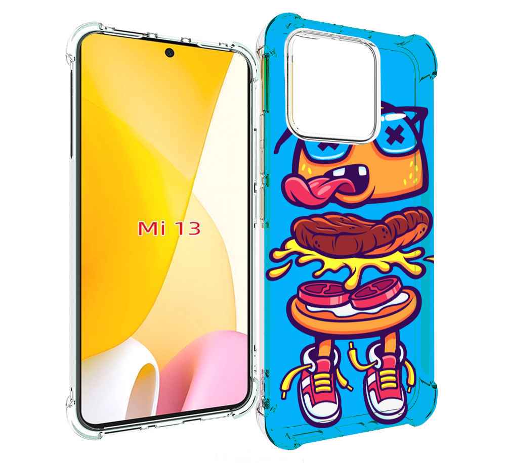 

Чехол MyPads Бургер с очками для Xiaomi 13, Прозрачный, Tocco