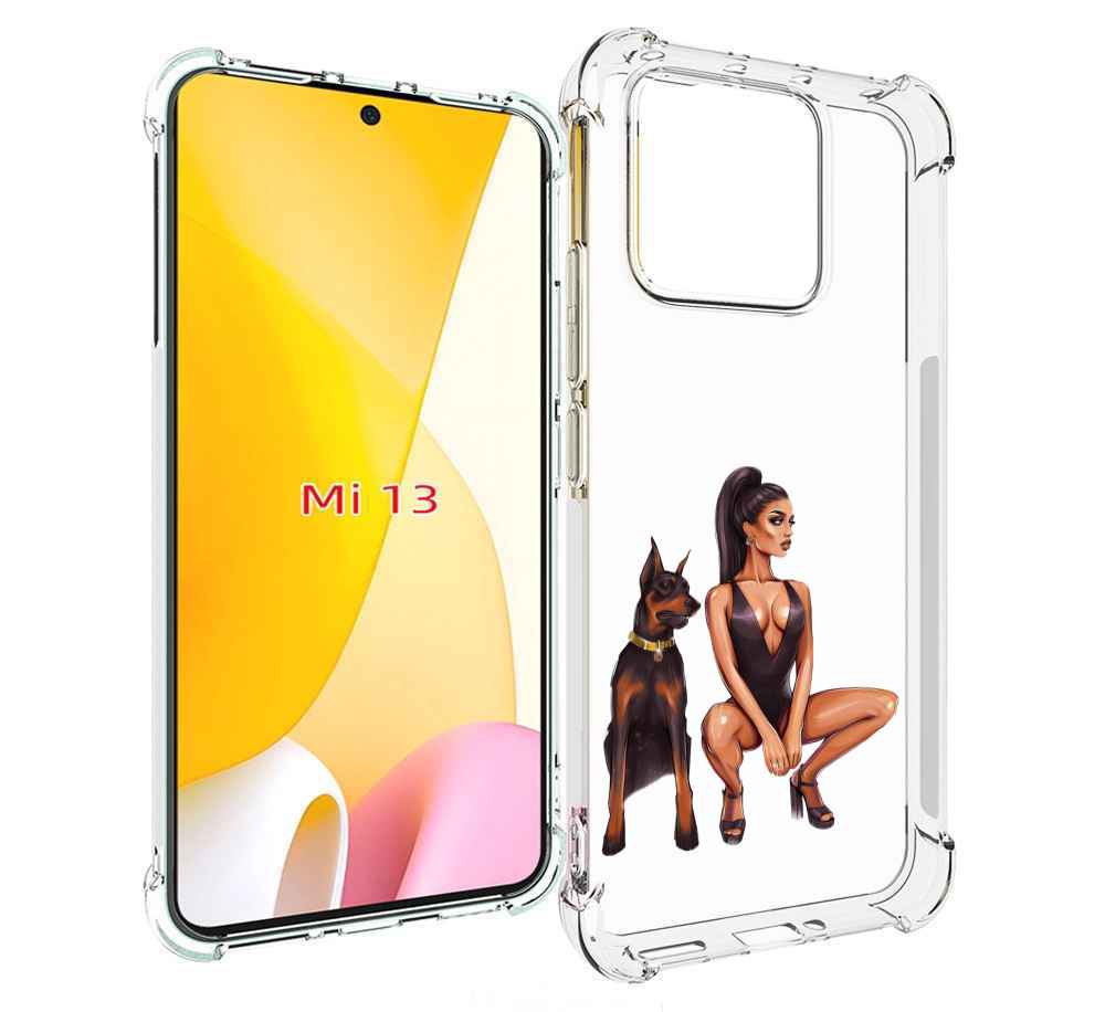 

Чехол MyPads Борзая-девушка для Xiaomi 13, Прозрачный, Tocco