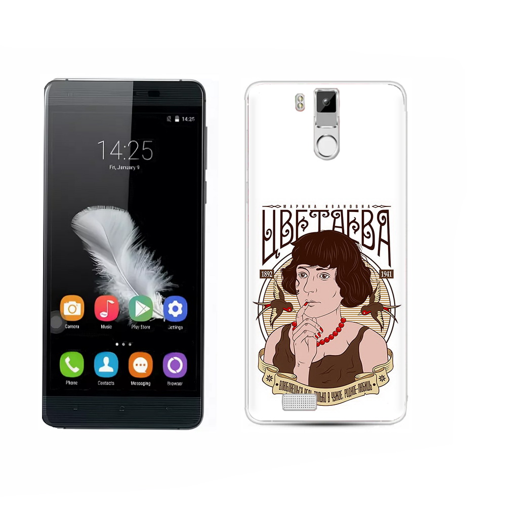

Чехол MyPads Tocco для Oukitel K6000 Pro Цветаева, Прозрачный, Tocco