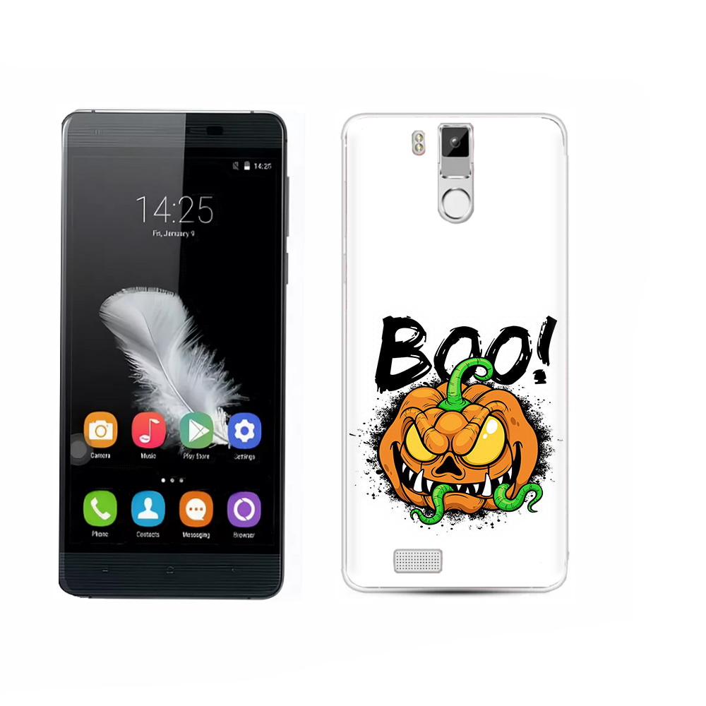 

Чехол MyPads Tocco для Oukitel K6000 Pro Хэллоуин бу, Прозрачный, Tocco