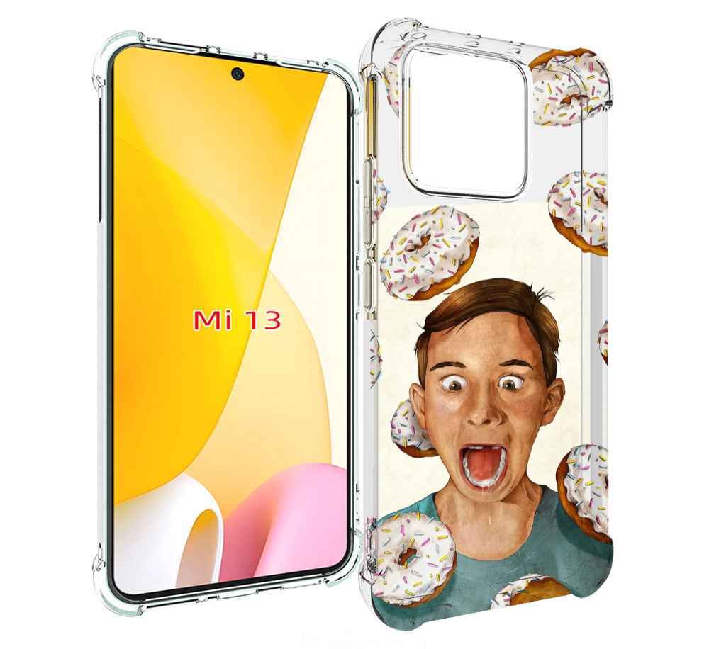 

Чехол MyPads Бешенные-пончики для Xiaomi 13, Прозрачный, Tocco