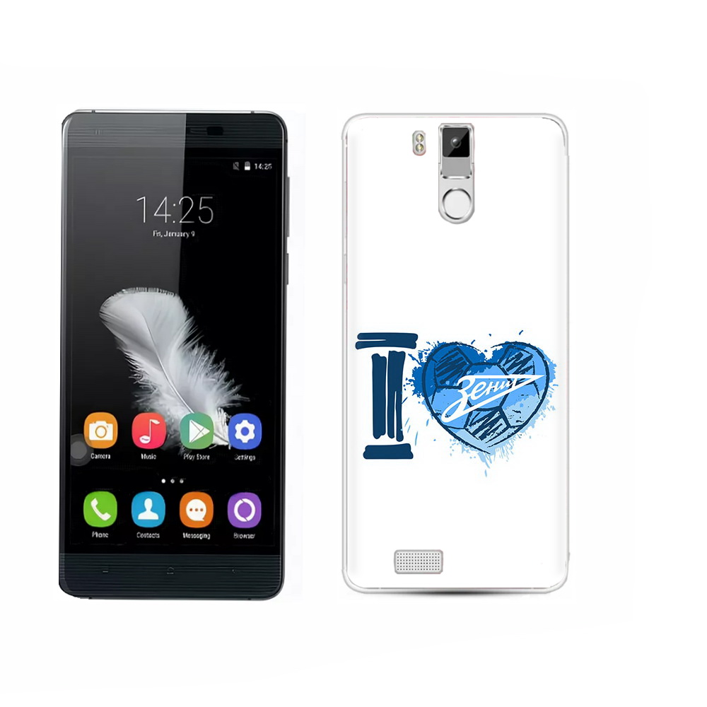 

Чехол MyPads Tocco для Oukitel K6000 Pro ФК я люблю зенит, Прозрачный, Tocco