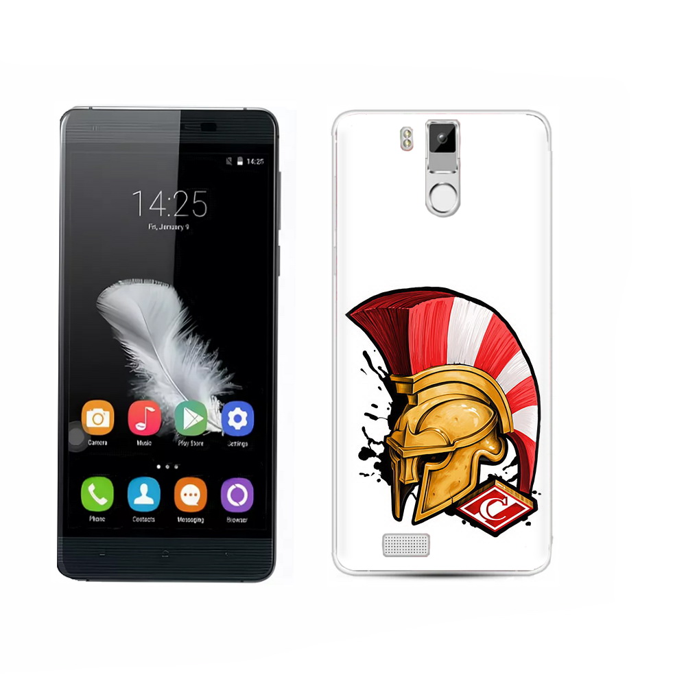 

Чехол MyPads Tocco для Oukitel K6000 Pro ФК спартак шлем, Прозрачный, Tocco