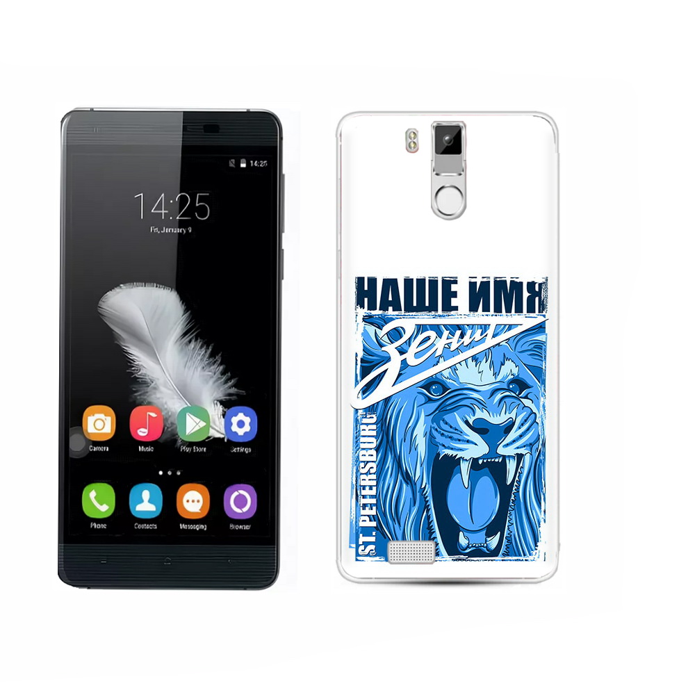 

Чехол MyPads Tocco для Oukitel K6000 Pro ФК наше имя зенит, Прозрачный, Tocco