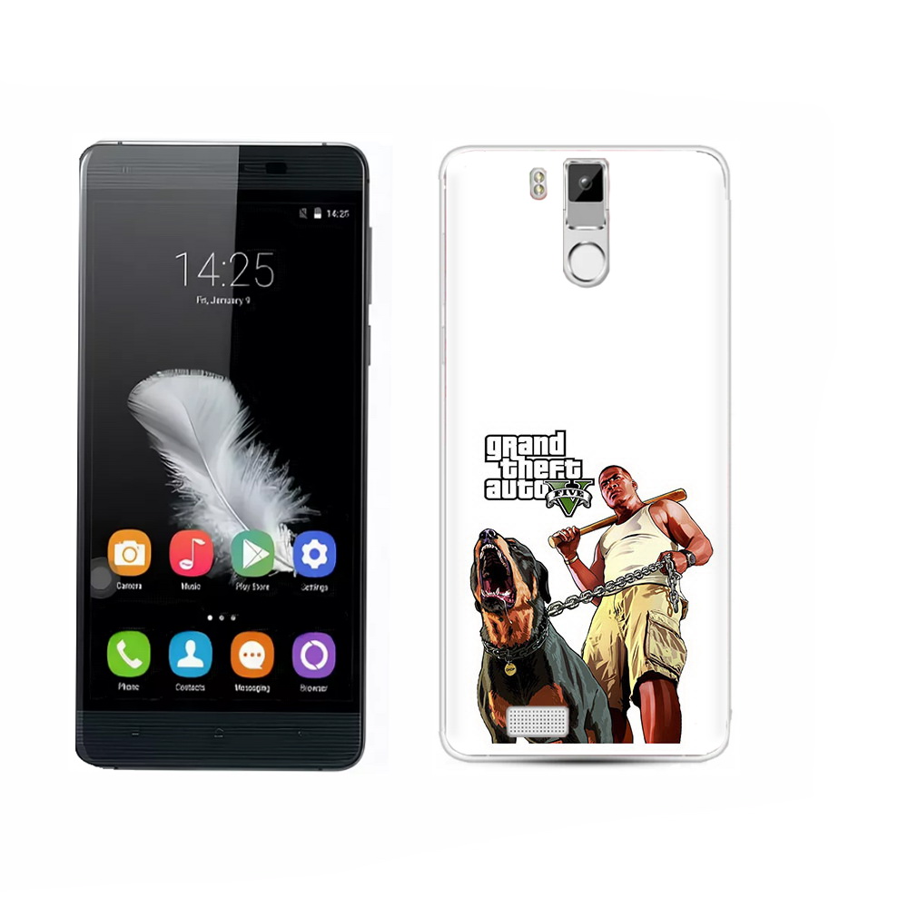 

Чехол MyPads Tocco для Oukitel K6000 Pro GTA грозная собака, Прозрачный, Tocco