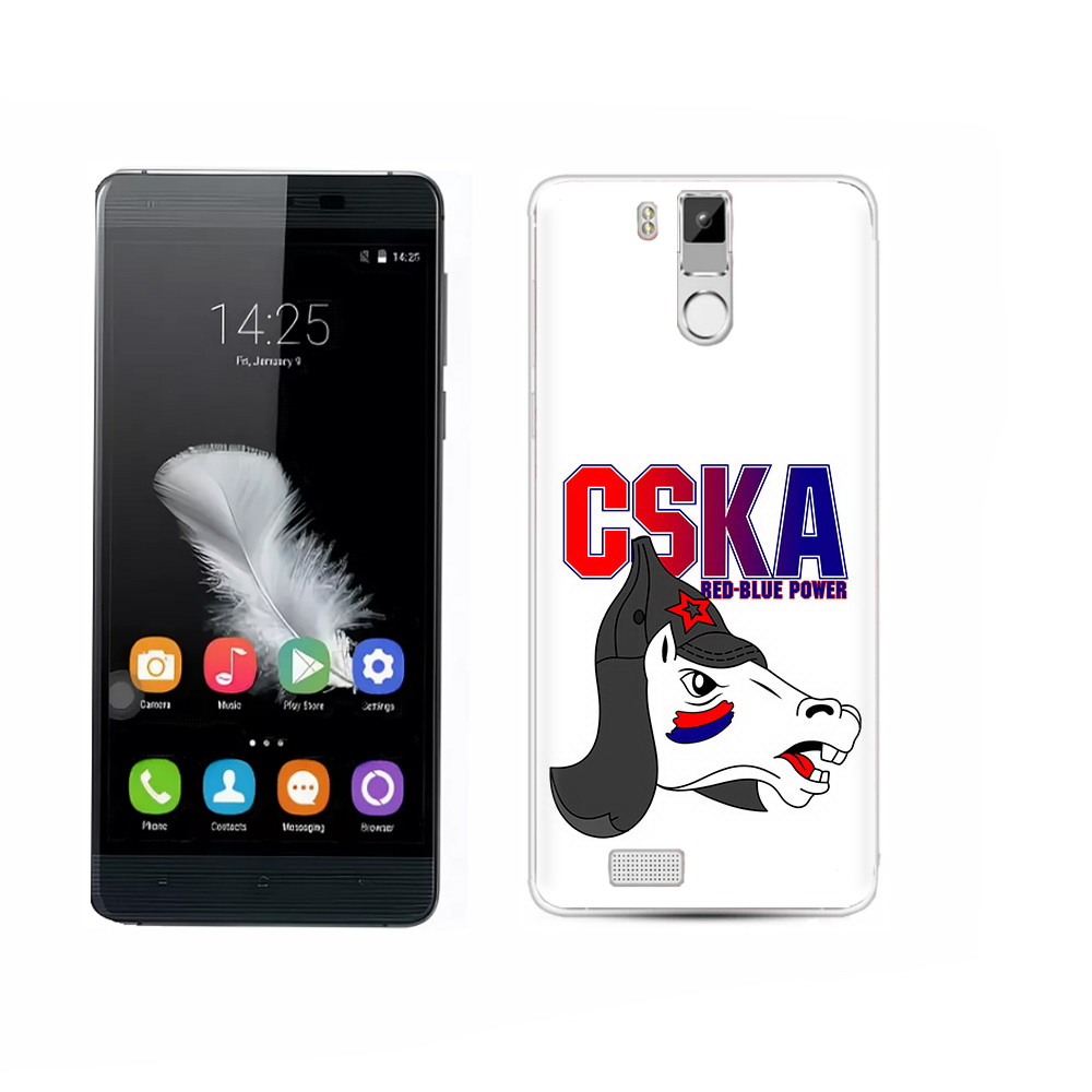 

Чехол MyPads Tocco для Oukitel K6000 Pro ФК ЦСК лошадка россия, Прозрачный, Tocco