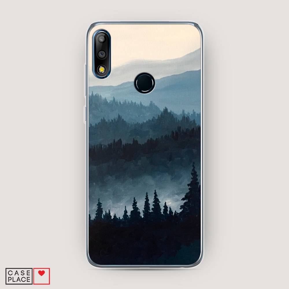 

Чехол Awog на Asus Zenfone Max Pro (M2) ZB631KL "Туманные горы", Бежевый;серый;черный, 43850-4