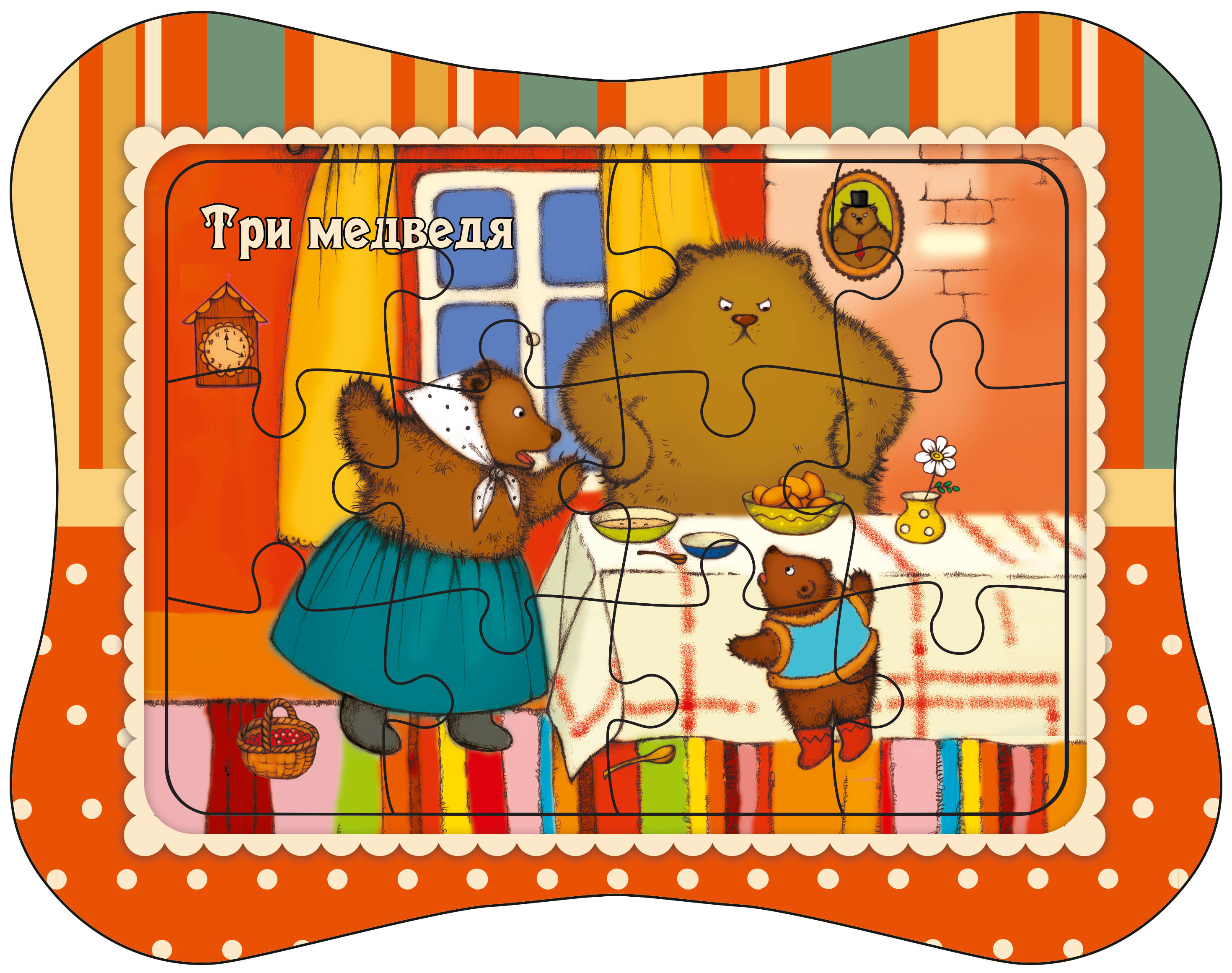 

Пазл ТД Медный Всадник Три медведя 190х245, 12эл ПАЗ-11, Три медведя