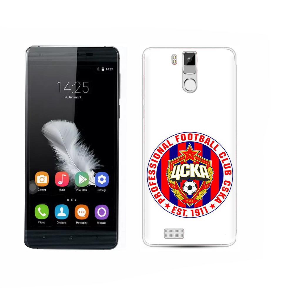 

Чехол MyPads Tocco для Oukitel K6000 Pro ФК ЦСК логотип, Прозрачный, Tocco