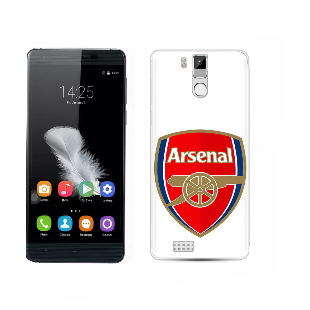 

Чехол MyPads Tocco для Oukitel K6000 Pro ФК Арсенал логотип, Прозрачный, Tocco