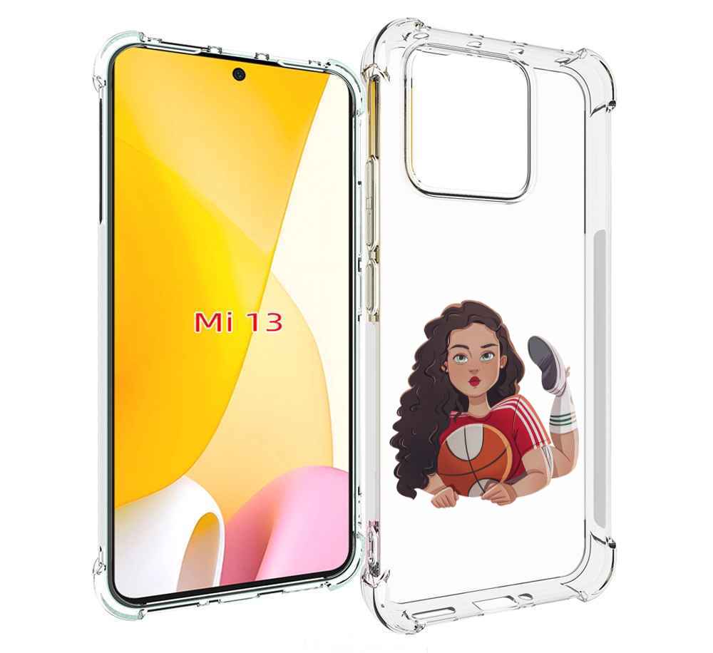 

Чехол MyPads Баскетболитска-в-гольфах женский для Xiaomi 13, Прозрачный, Tocco