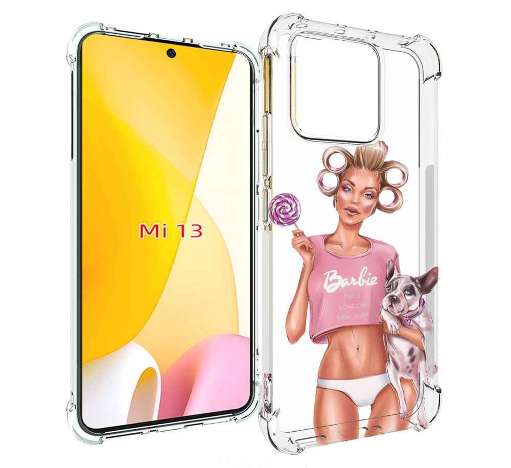 

Чехол MyPads Барби-с-собачкой женский для Xiaomi 13, Прозрачный, Tocco