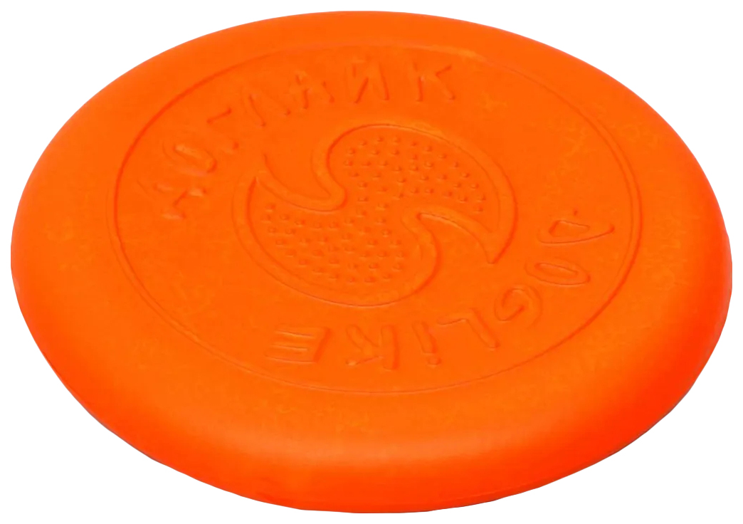 Летающая тарелка-фрисби Sima-land ДогЛайк, малая, оранжевая, 18х2,3 см