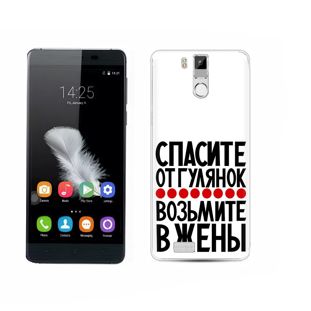 

Чехол MyPads Tocco для Oukitel K6000 Pro Спасите от гулянок возьмите в жены, Прозрачный, Tocco