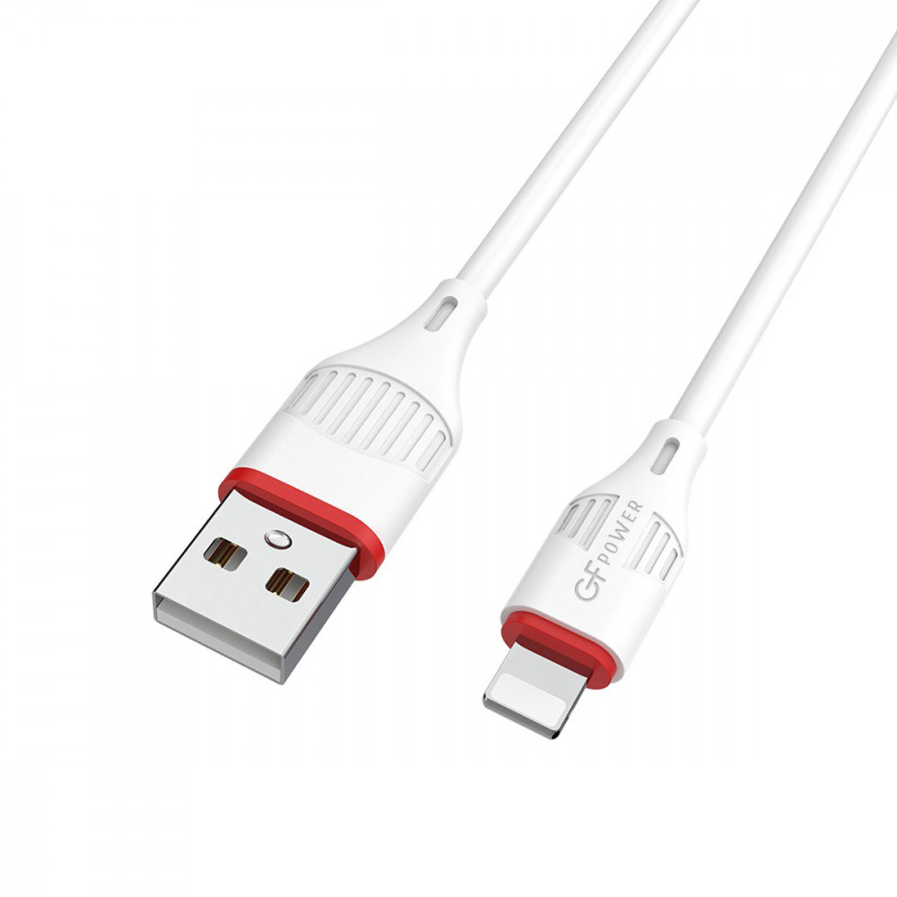 Кабель Lightning-USB GFPower 17L 1м белый, черный