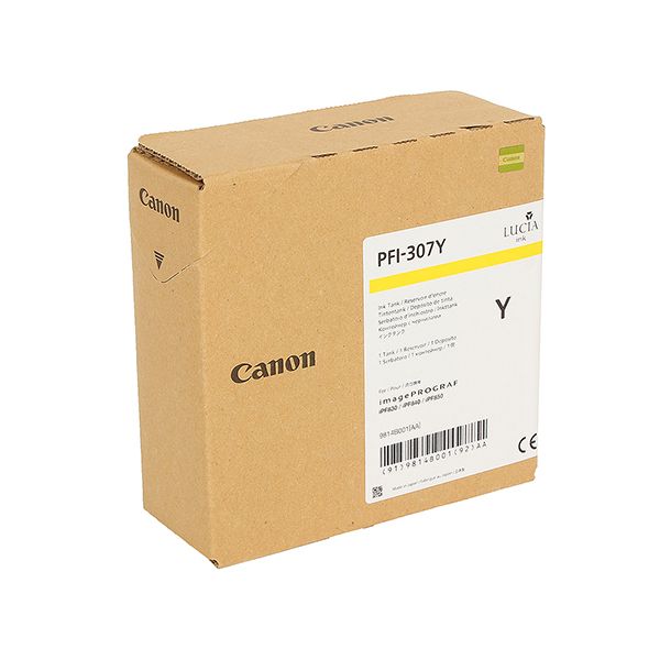 

Картридж для струйного принтера Canon PFI-307 Y (9814B001) желтый, оригинал, PFI-307 Y