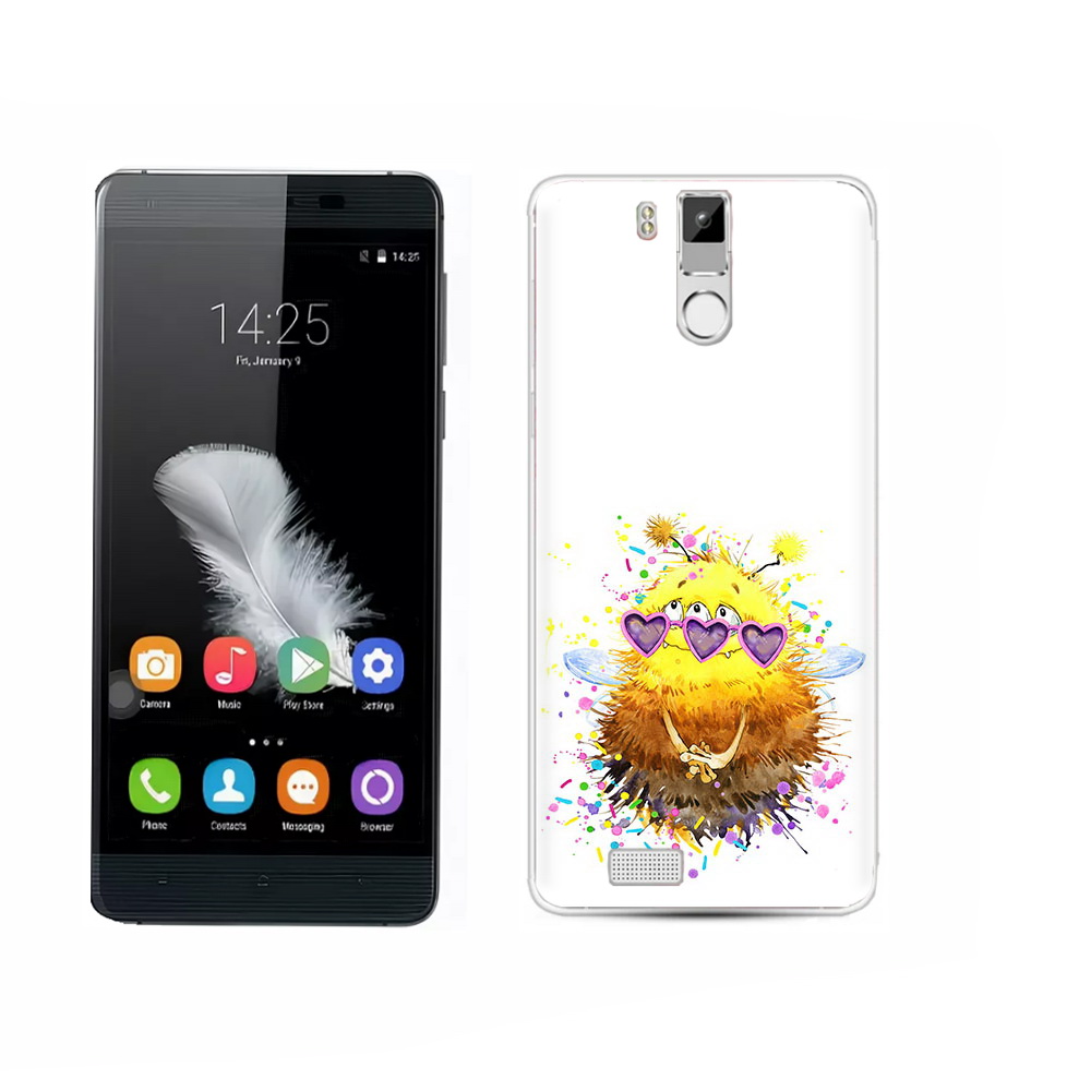 

Чехол MyPads Tocco для Oukitel K6000 Pro Пушитый шмель, Прозрачный, Tocco