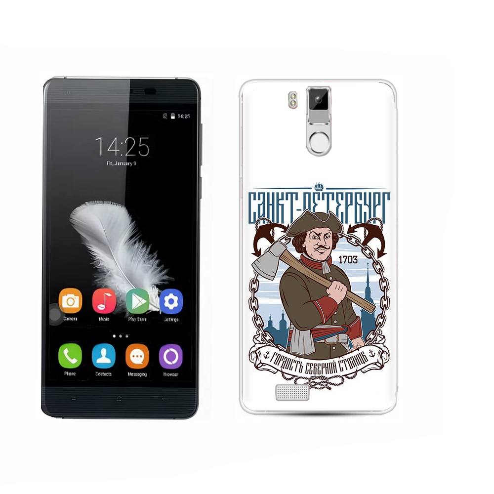

Чехол MyPads Tocco для Oukitel K6000 Pro Петр первый, Прозрачный, Tocco