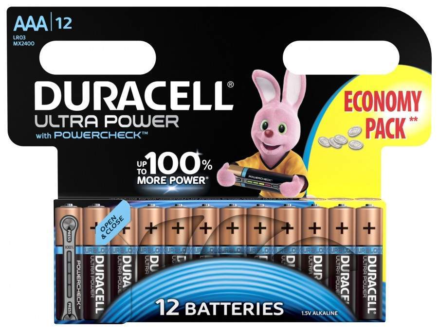 

Элемент питания Duracell Ultra Power Lr03/286 Bl12 (арт. 678843)