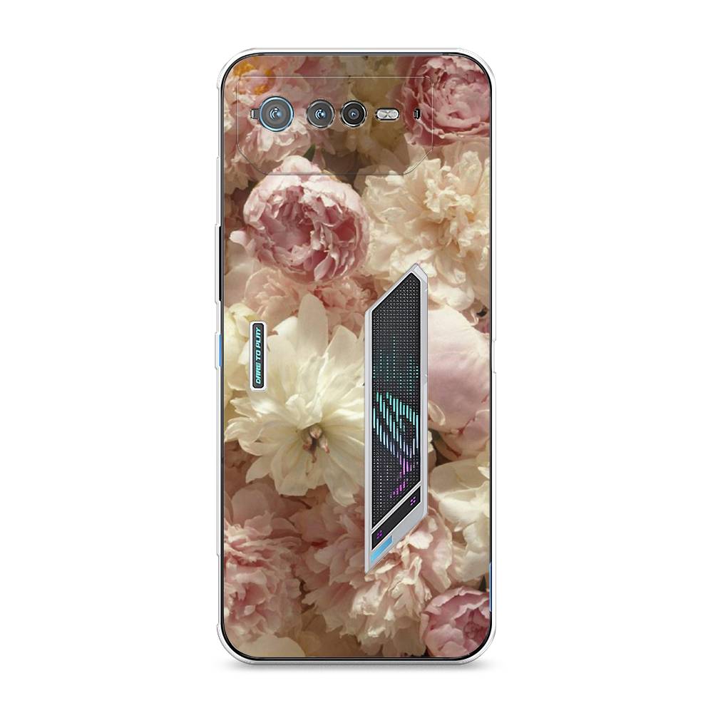 

Чехол Awog на Asus ROG Phone 6 "Пионы светлые", 44650-8
