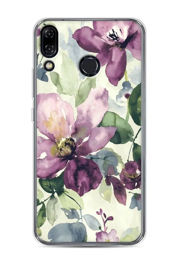 

Силиконовый чехол Awog "Сиреневые цветы-акварель" для Asus ROG Phone 6, Разноцветный;прозрачный, 44650-10