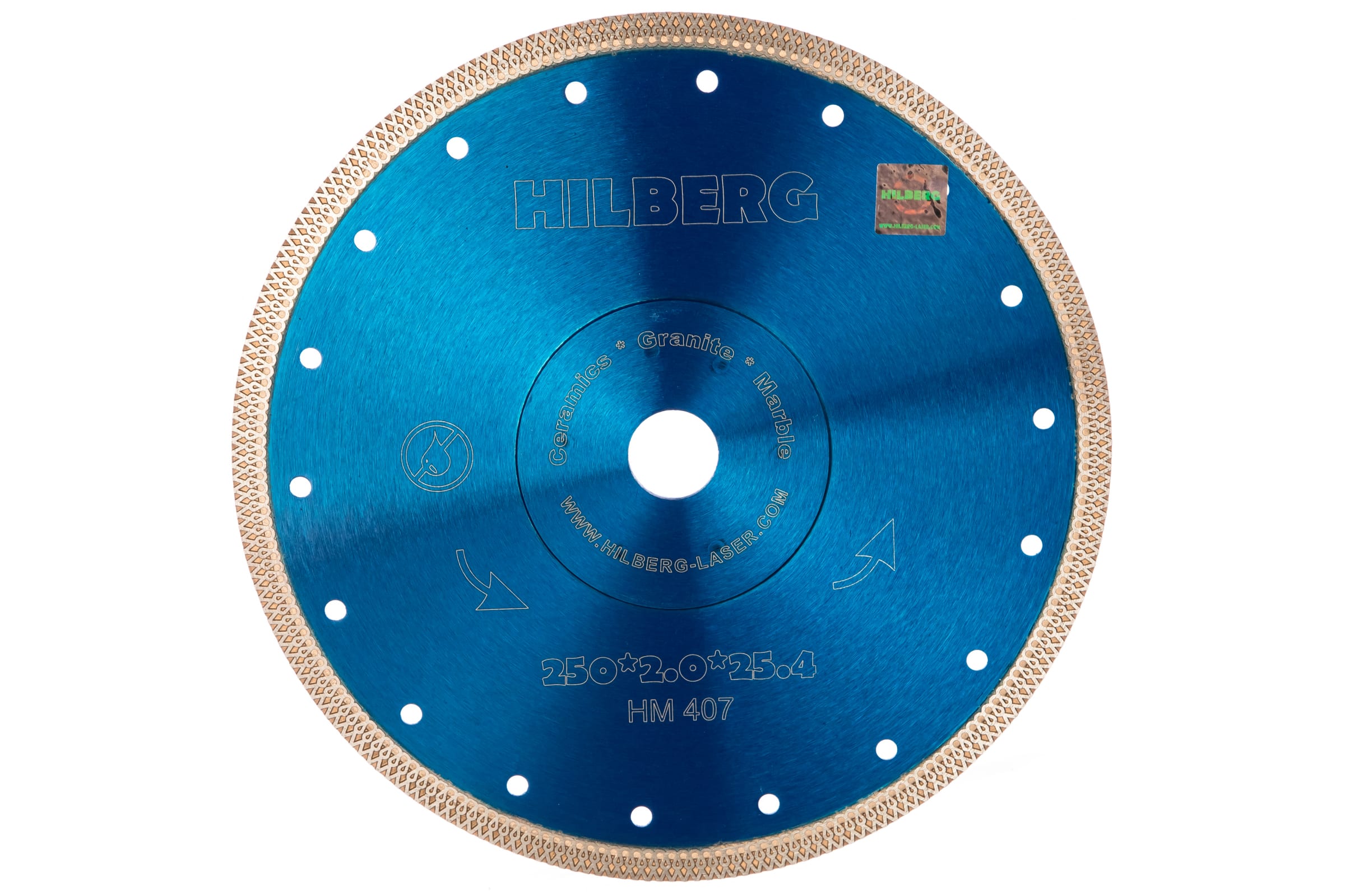 Алмазный диск Hilberg Ультратонкий турбо X тип d250 мм HM407