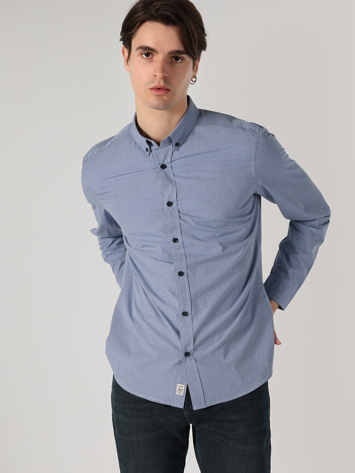

Рубашка мужская Colin's CL1064017_Q1.V1 голубая XXL, Голубой, CL1064017_Q1.V1