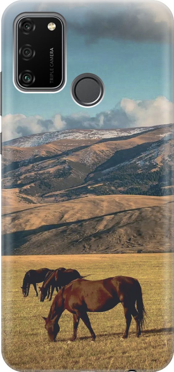 

Силиконовый чехол на Honor 9A с принтом "Пастбище", Бежевый;коричневый, 6407