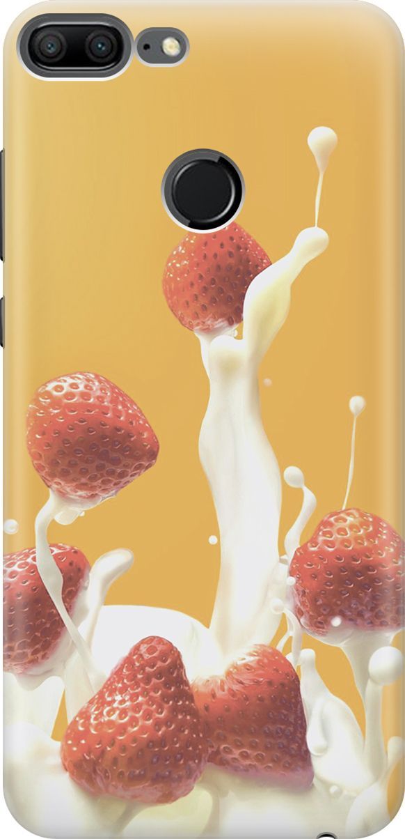 

Силиконовый чехол на Honor 9 Lite с принтом "Клубника и сливки", 6406
