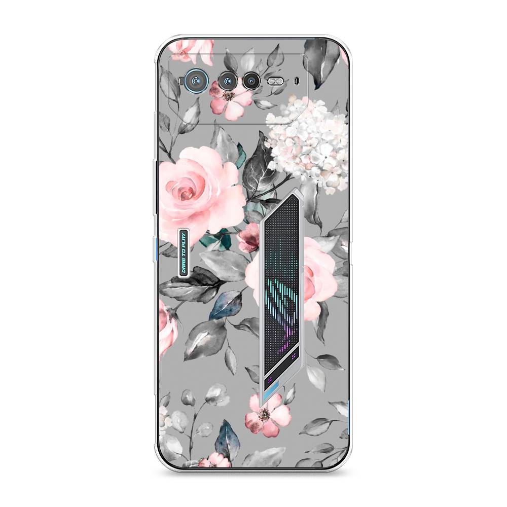 

Чехол Awog "Розы на сером" для Asus ROG Phone 6, 44650-8