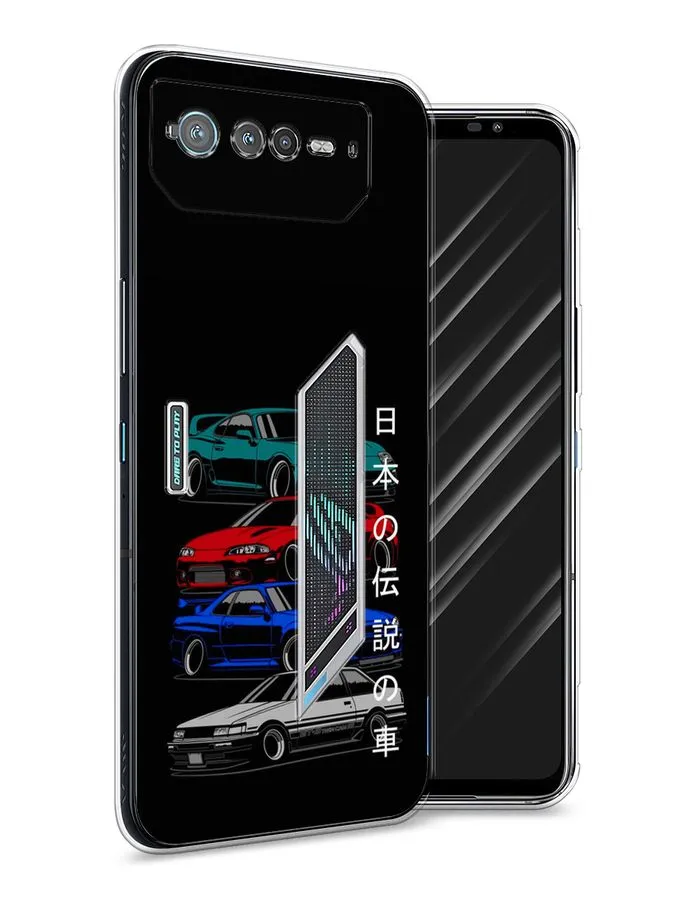 

Силиконовый чехол Awog "JDM Legend cars" для Asus ROG Phone 6, Разноцветный;прозрачный, 44650-5