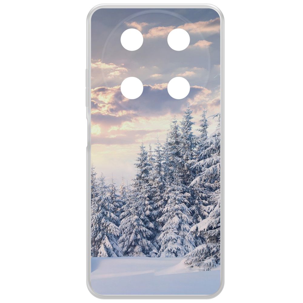 

Чехол-накладка Krutoff Clear Case Снежный пейзаж для ITEL RS4, Прозрачный