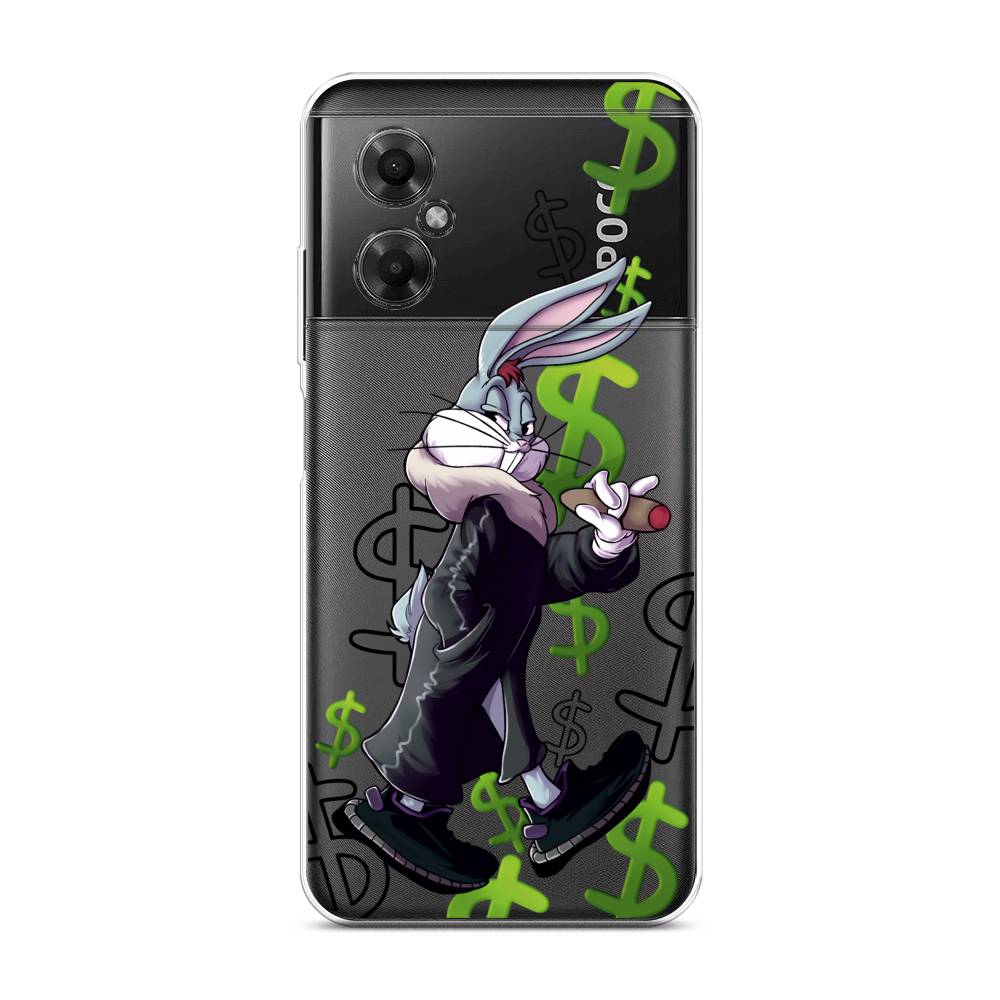 

Чехол на Xiaomi Poco M4 5G "Rich Bugs Bunny", Зеленый;черный;голубой, 316550-6