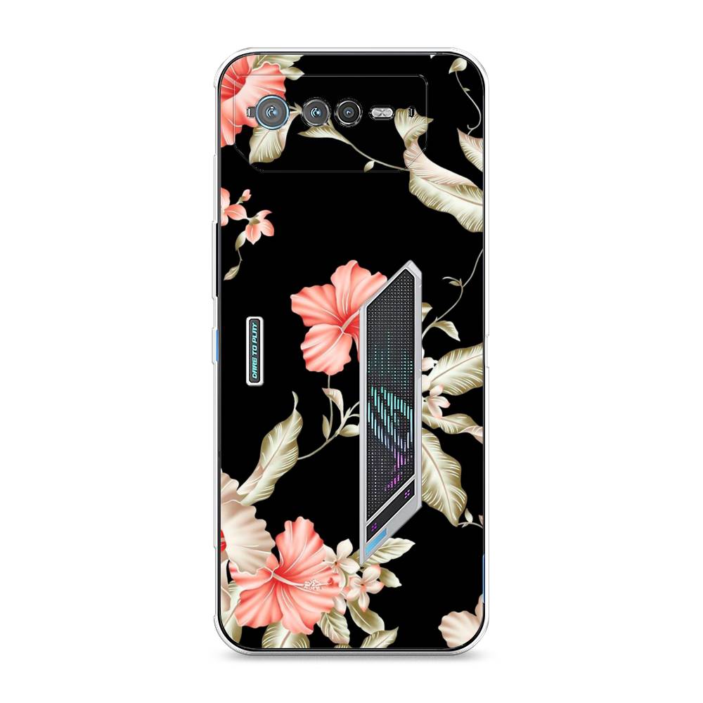 

Чехол Awog на Asus ROG Phone 6 "Цветы на черном", 44650-8
