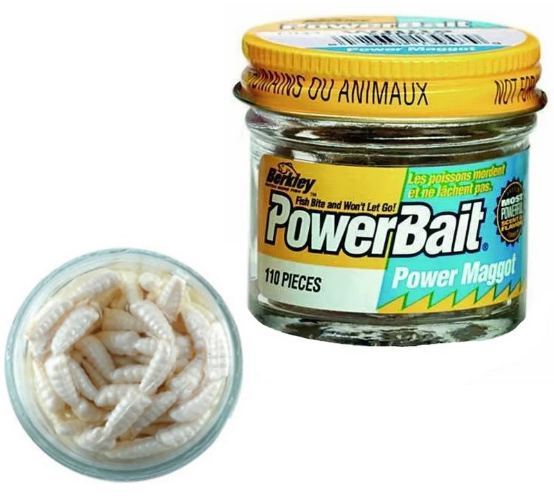 

Приманка Berkley Опарыш PowerBait EBPMW (110шт) White, Белый, PowerBait EBPMW