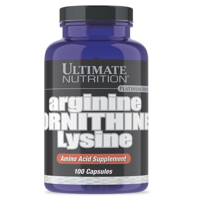 Аминокислоты Ultimate Nutrition ARGININE ORNITHINE LYSIN 100 капс
