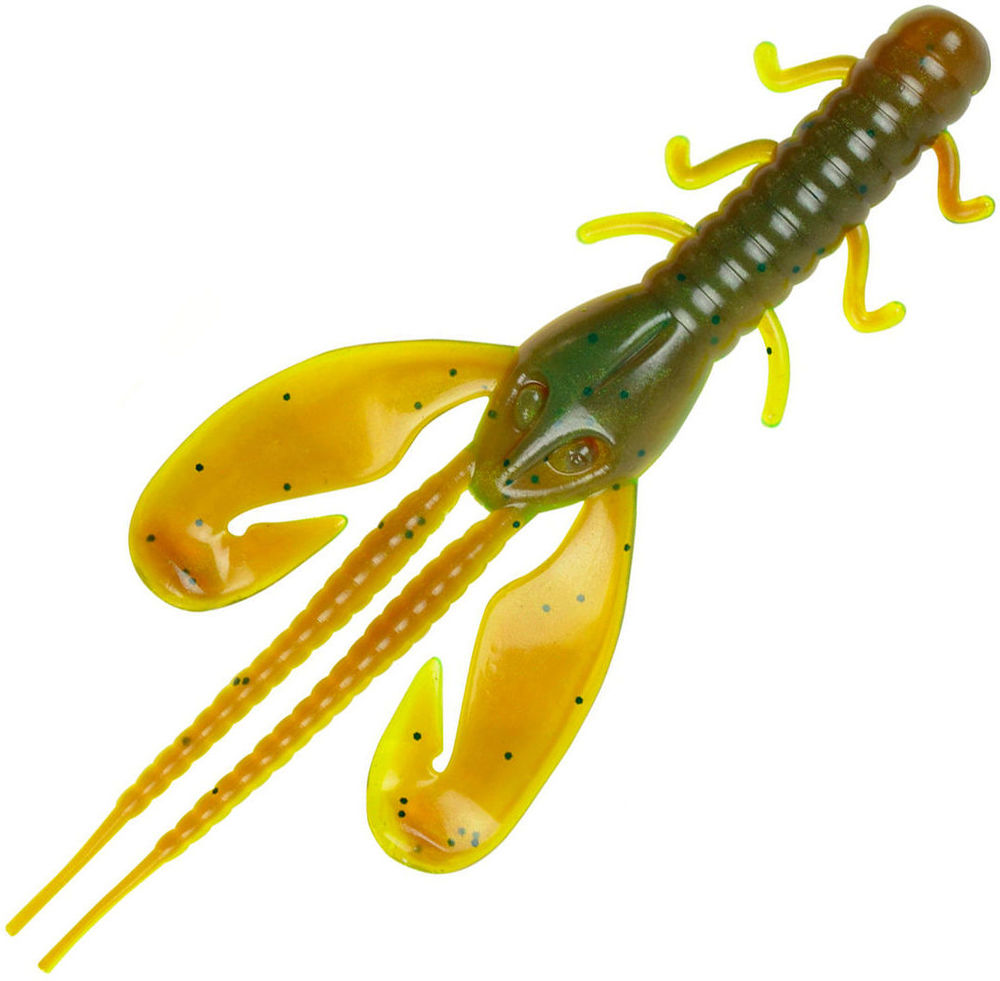 

Приманка мягкая Berkley PowerBait Rocket Craw 10cm (8шт) Breen-Clear Chartreuse