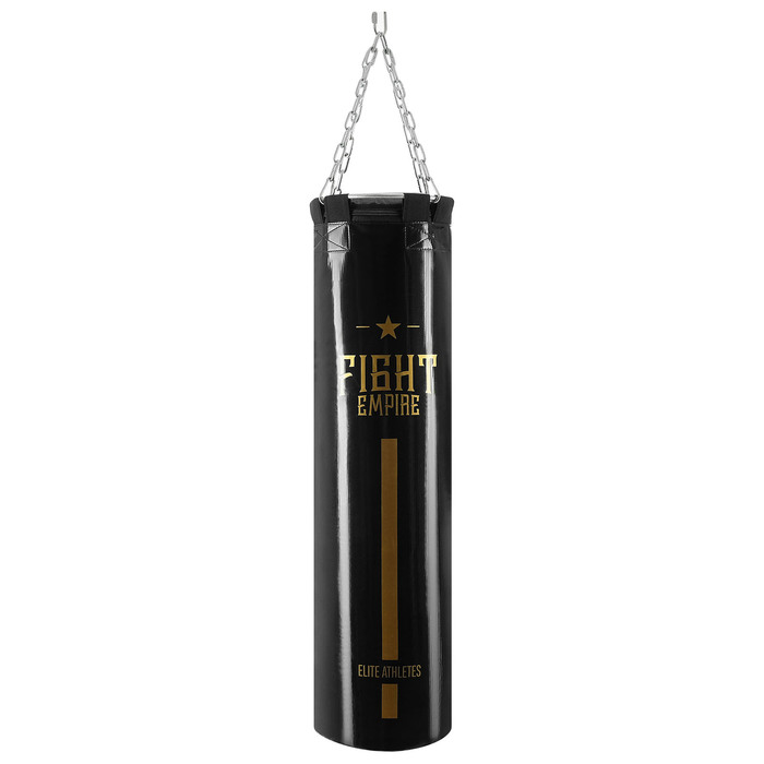 Мешок боксёрский FIGHT EMPIRE, металлическое кольцо/цепи, тент, 90 см, d=25 см, 25 кг