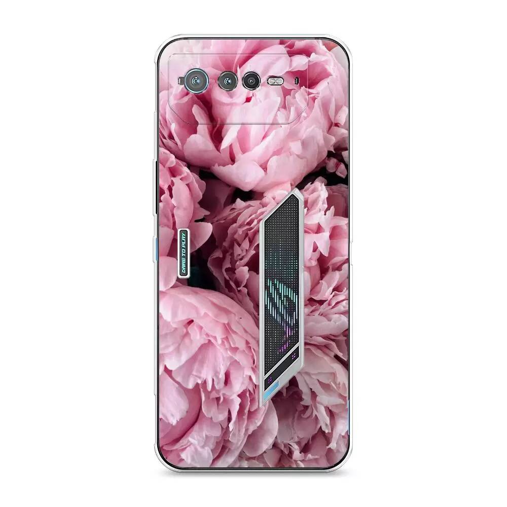 

Силиконовый чехол Awog "Нежные пионы" для Asus ROG Phone 6, Разноцветный;прозрачный, 44650-8