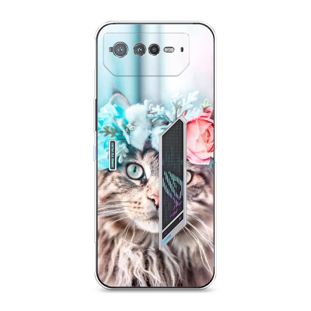 

Чехол Awog на Asus ROG Phone 6 "Кот в венке", 44650-2