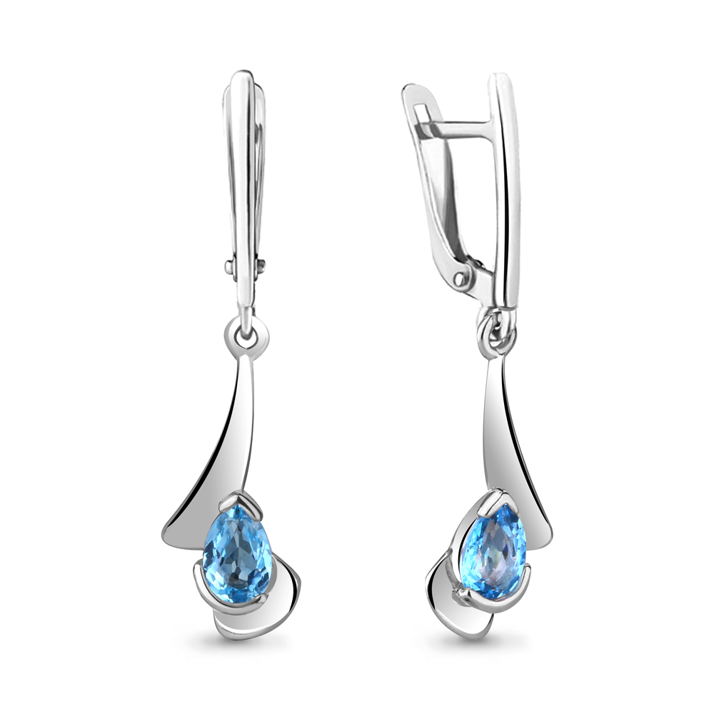 

Серьги из серебра с топазом Aquamarine Aquamarine 4751905_925_р, 4751905_925_р