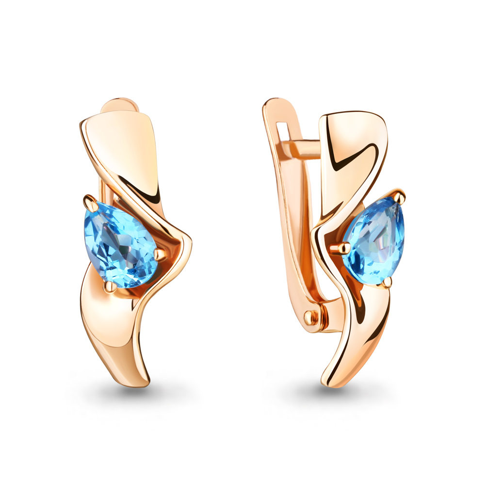 

Серьги из серебра с топазом Aquamarine Aquamarine 4751805_925_з, 4751805_925_з