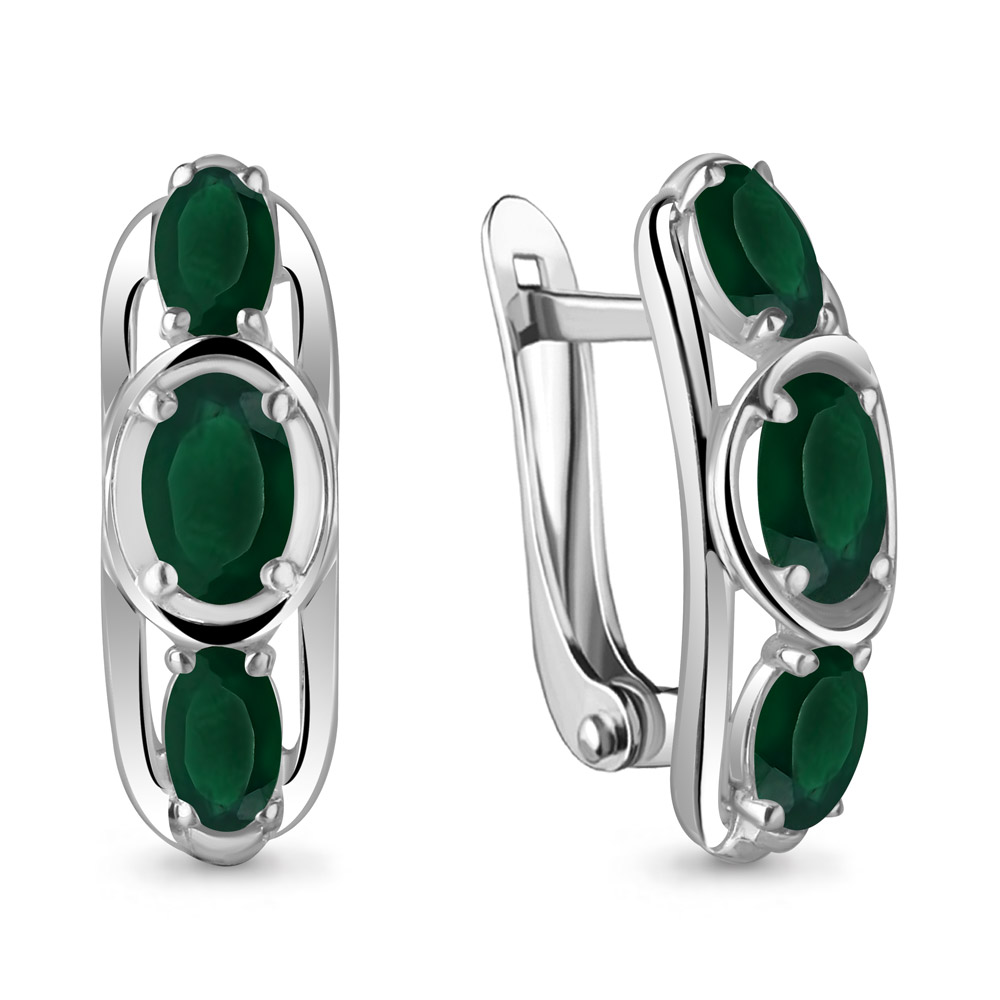 

Серьги из серебра с агатом Aquamarine Aquamarine 4751609_925_р, 4751609_925_р