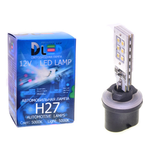 

Светодиодная автомобильная лампа H27 - 880 - 12 SMD2323 (1 лампа в упаковке), H27 - 880 - 12 SMD2323