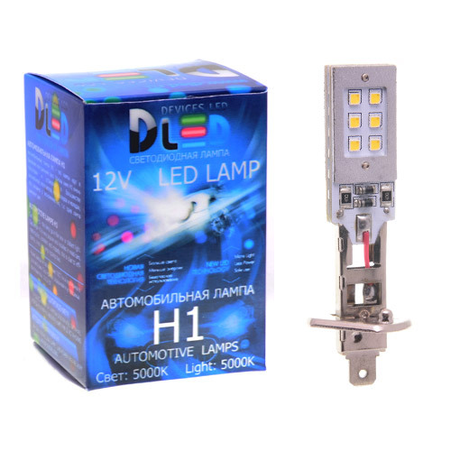 

Светодиодная автомобильная лампа H1 - 12 SMD2323 (1 лампа в упаковке), H1 - 12 SMD2323