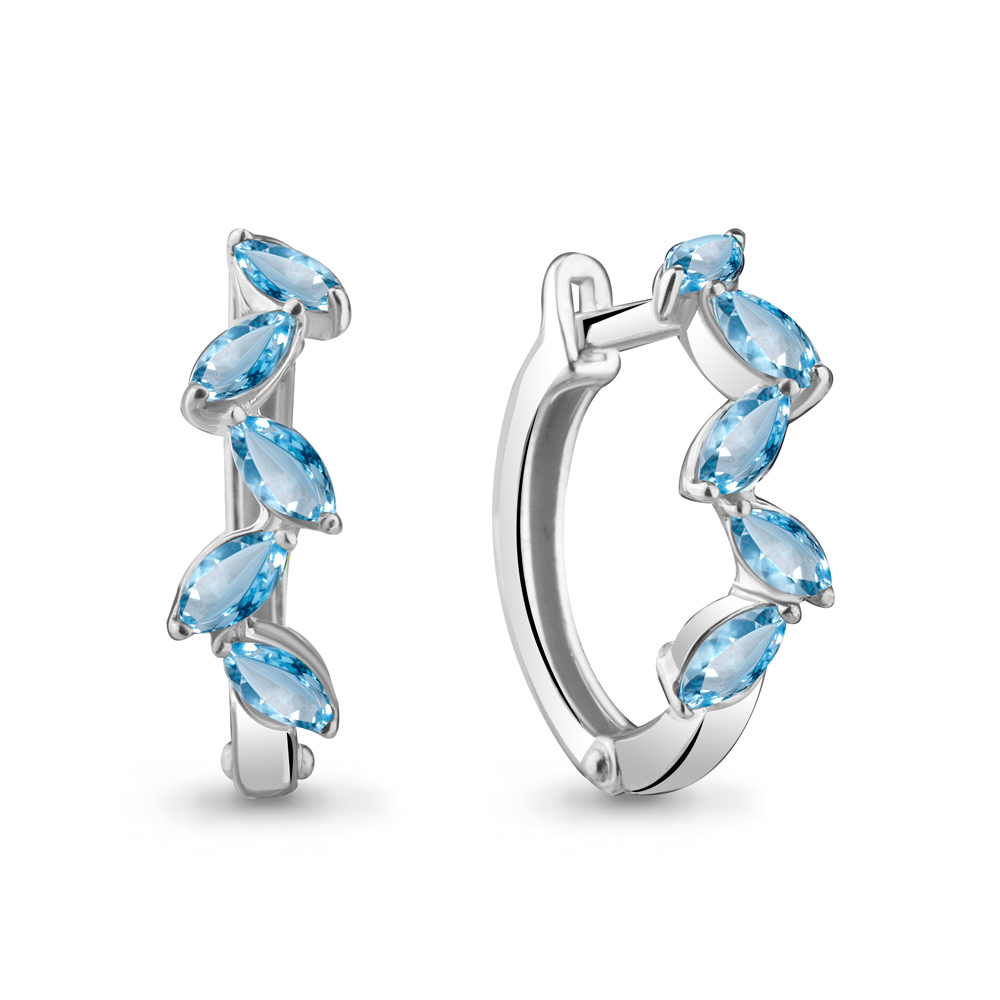 

Серьги из серебра с топазом Aquamarine Aquamarine 4751405_925_р, 4751405_925_р